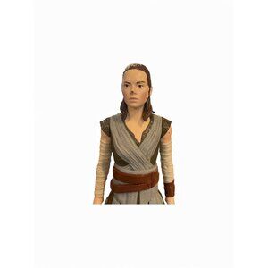 Star Wars Rey Action Figure 10.5 Inches Tall Collectible Toy With Brown Belt & B